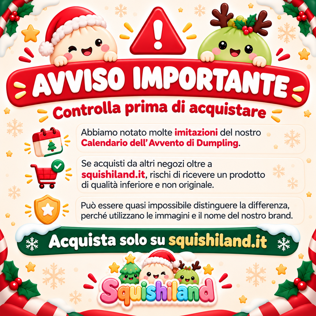Calendario dell’Avvento Squishiland – 24 Squishy a Sorpresa