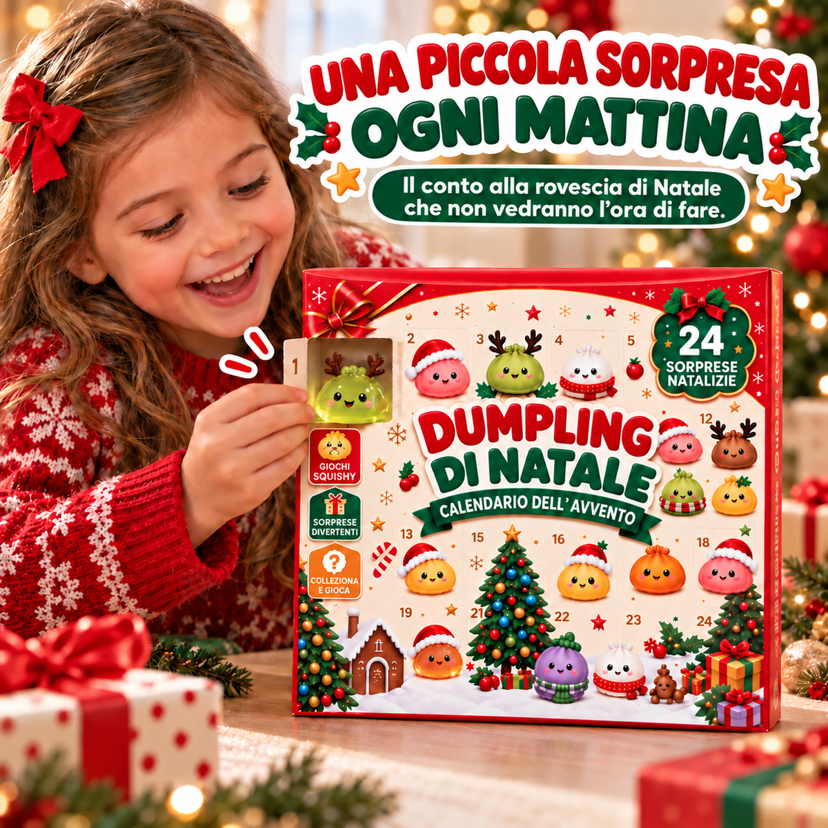 Calendario dell’Avvento Squishiland – 24 Squishy a Sorpresa