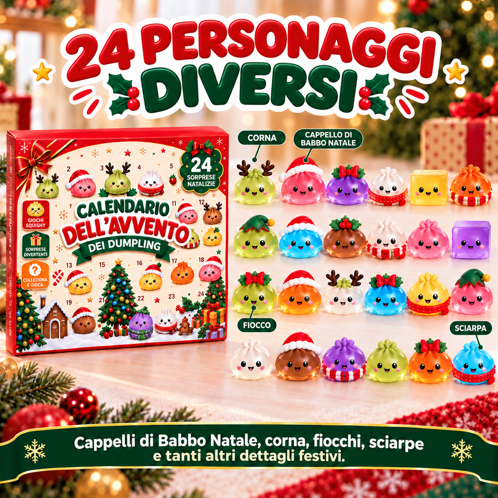 Calendario dell’Avvento Squishiland – 24 Squishy a Sorpresa